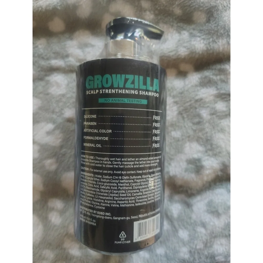 Growzilla Biotin Thickening Shampoo 13.5oz For Thinning Hair Scalp Strength